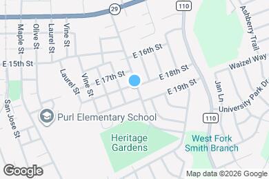 Map image of the property - 1802 Hutto Rd
