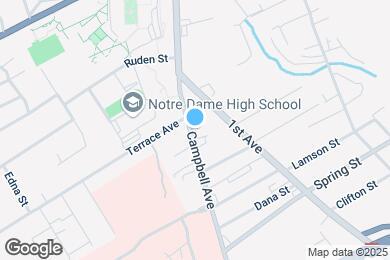 Map image of the property - 1049 Campbell Ave