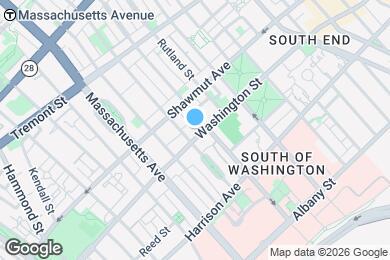 Map image of the property - 1661-1663 Washington St. Unit 505