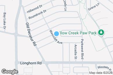 Map image of the property - 1072 Westcliff Ave