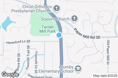 Map image of the property - 610 Terrell Mill Road SE