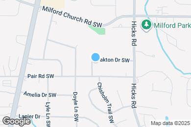 Map image of the property - 1017 Oakton Dr SW