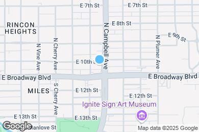 Map image of the property - 1822 E 10th St