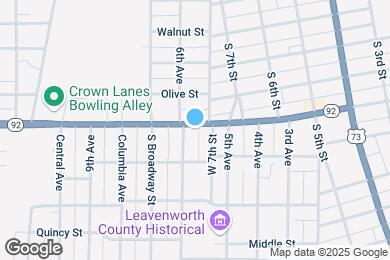 Map image of the property - 721 Spruce St