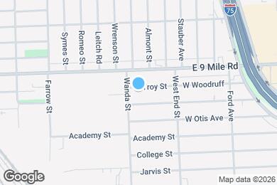 Map image of the property - 1820 E Troy St