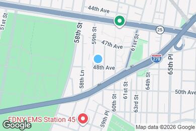 Map image of the property - 59-09 48th Ave