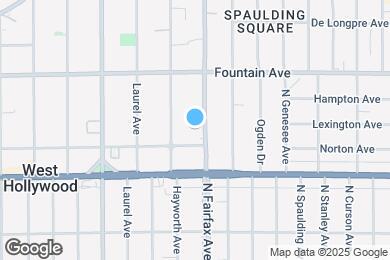 Map image of the property - 1215 N Fairfax Ave