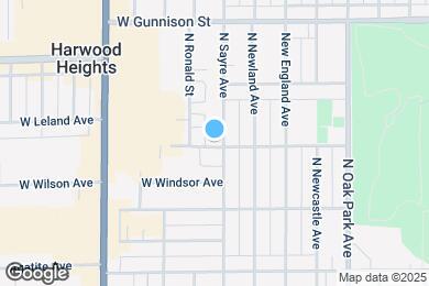 Map image of the property - 4600 N Sayre Ave
