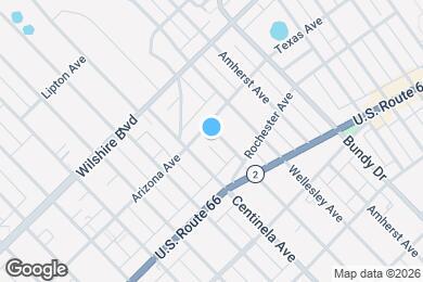 Map image of the property - 1315 S Carmelina Ave