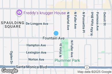 Map image of the property - 7417 Fountain Ave