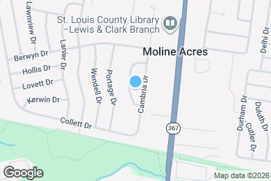 Map image of the property - 9828 Omega Dr