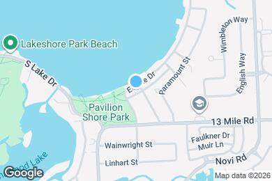 Map image of the property - 1805 E Lake Dr