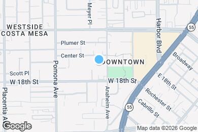 Map image of the property - 1845 Anaheim Ave