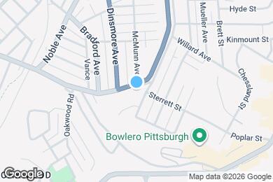 Map image of the property - 1705 Crafton Blvd