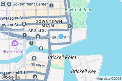 Map image of the property - 300 S Biscayne Blvd