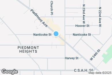 Map image of the property - 2727 Piedmont Ave