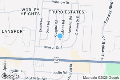 Map image of the property - 1003 Bucknell Rd