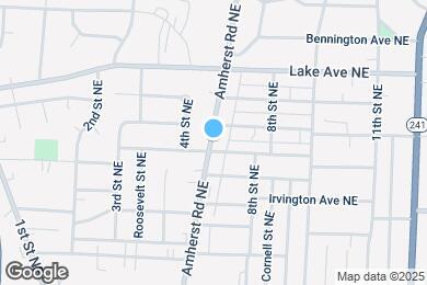 Map image of the property - 1108 Amherst Rd NE