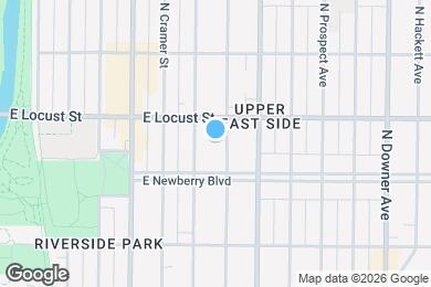 Map image of the property - 2837 N Frederick Ave