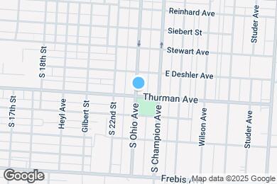 Map image of the property - 1270 S Ohio Ave