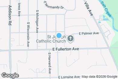 Map image of the property - 321 S Yale Ave