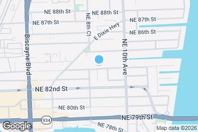Map image of the property - 871 NE 83rd St