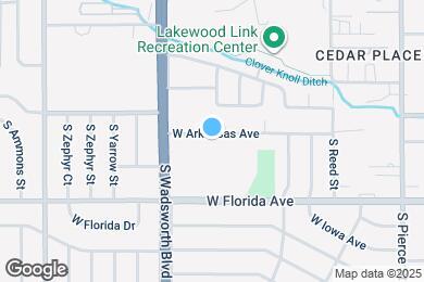 Map image of the property - 7340 W Arkansas Ave