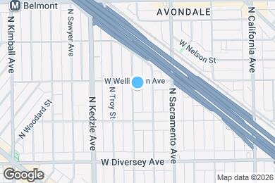 Map image of the property - 2945 N Albany Ave