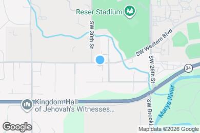Map image of the property - 2920 SW Western Blvd