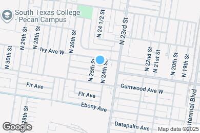 Map image of the property - 2410 W Hackberry Ave