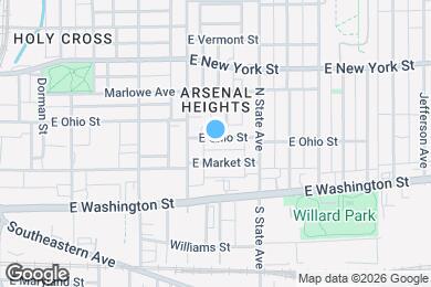 Map image of the property - 1529 E Ohio St