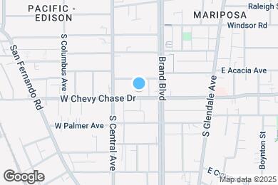Map image of the property - 129 W Chevy Chase Dr
