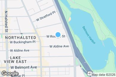 Map image of the property - 437 W Roscoe St
