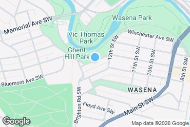 Map image of the property - 1234 Wasena Ave SW