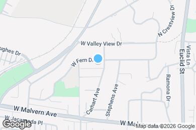 Map image of the property - 1308 W Fern Dr