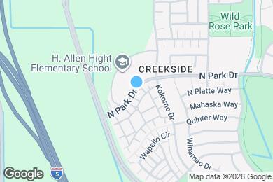 Map image of the property - 3301 N Park Dr
