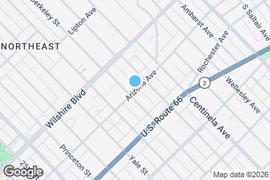 Map image of the property - 3131 Arizona Ave