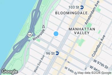 Map image of the property - 760 West End Ave