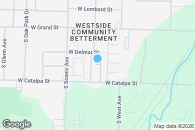 Map image of the property - 1119 S Brown Ave