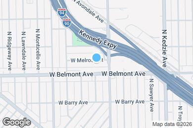 Map image of the property - 3429 W Melrose St