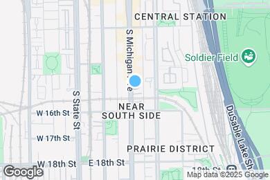 Map image of the property - 1525 S Michigan Ave