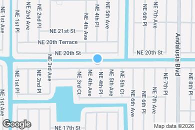 Map image of the property - Coming soon  4/3  new construction overlooking canal
