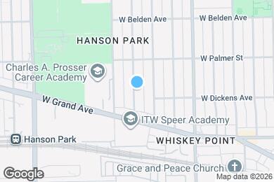 Map image of the property - 2113 N Lorel Ave