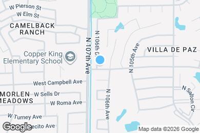 Map image of the property - 4501 N 106th Dr