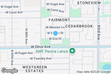 Map image of the property - 8560 W Eva St