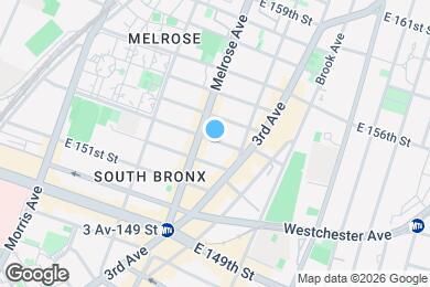 Map image of the property - 410 E 153rd St