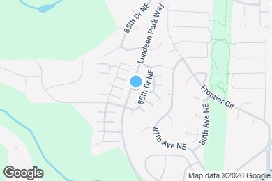 Map image of the property - 1022 85th Dr NE