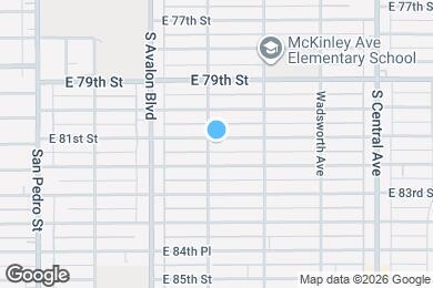 Map image of the property - 706 E 81st St