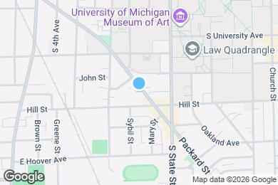 Map image of the property - 522 Packard St - 5 Minute Walk to UofM Campus