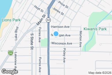 Map image of the property - 818 Michigan Ave